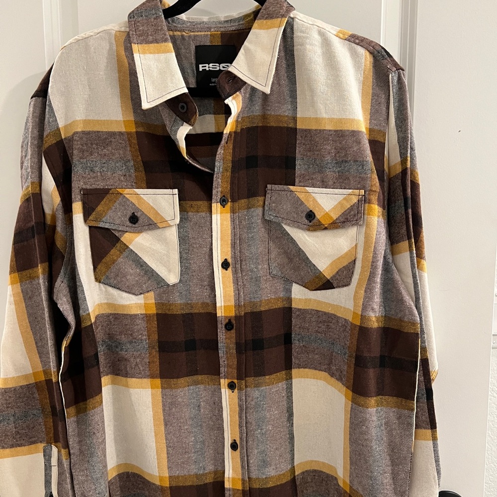 Men’s RSQ skater flannel NWT
